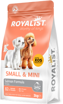 03676 ROYALİST KÜÇÜK IRK YETİŞKİN SOMONLU KÖPEK MAMASI 3 KG