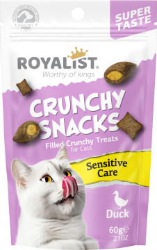03740 ROYALIST CRUNCHY SNACKS DUCK /SENSİTİVE CARE 60 GR