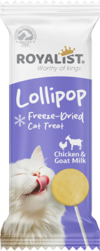03816 ROYALİST TAVUKLU VE KEÇİ SÜTLÜ KEDİ LOLİPOP ÖDÜL