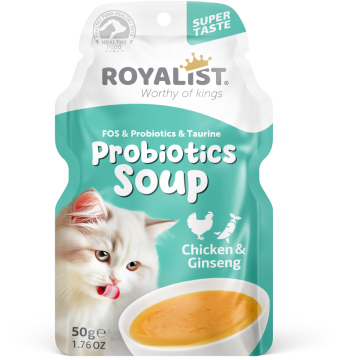 03906 ROYALIST CAT PROBIOTICS SOUP CHICKEN & GİNSENG 50 GR